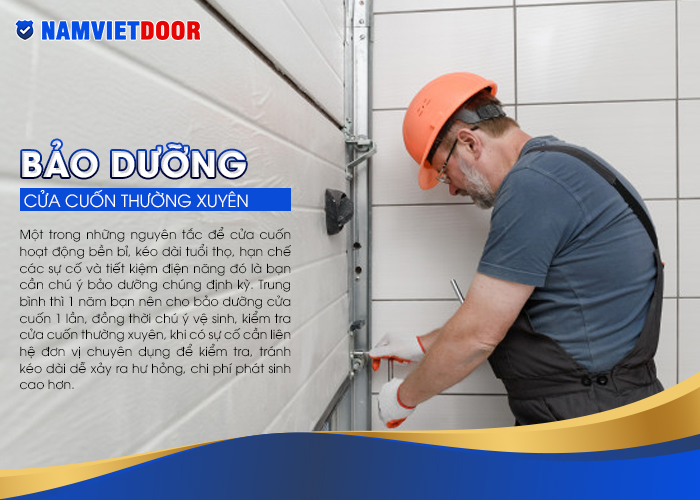 bảo dưỡng cửa cuốn giúp tiết kiệm điện khi dùng cửa cuốn