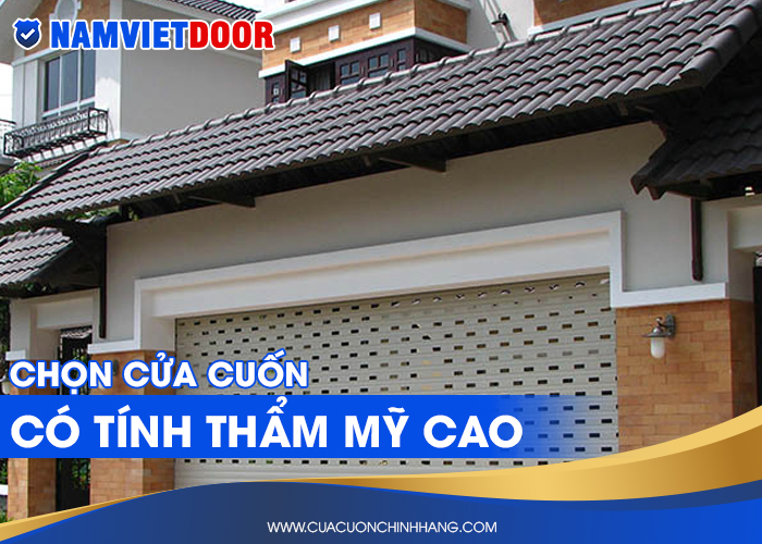 Chọn cửa cuốn gara có tính thẩm cao