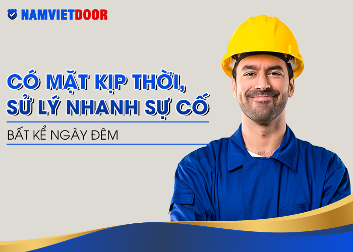 Có mặt kịp thời, xử lý nhanh sự cố bất kể ngày đêm