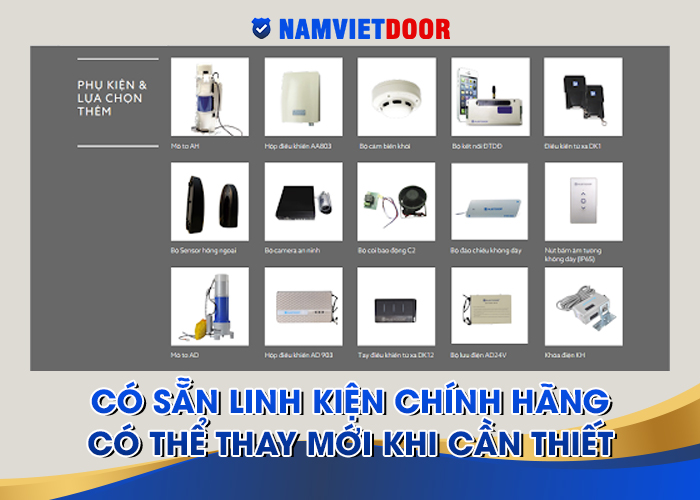 Có sẵn linh kiện chính hãng có thể thay mới khi cần thiết
