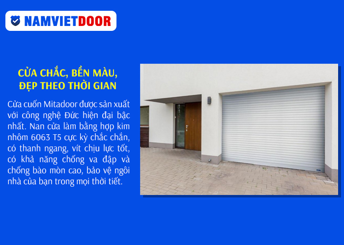 Cửa chắc, bền màu, đẹp theo thời gian