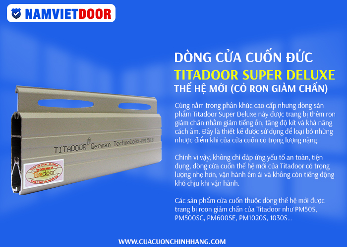 D&ograve;ng sản phẩm Titadoor Super Deluxe - Thế hệ mới
