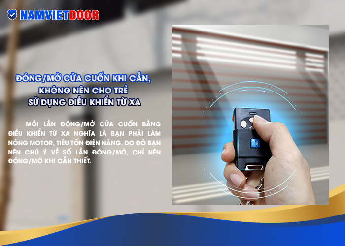 cách tiết kiệm điện khi dùng cửa cuốn