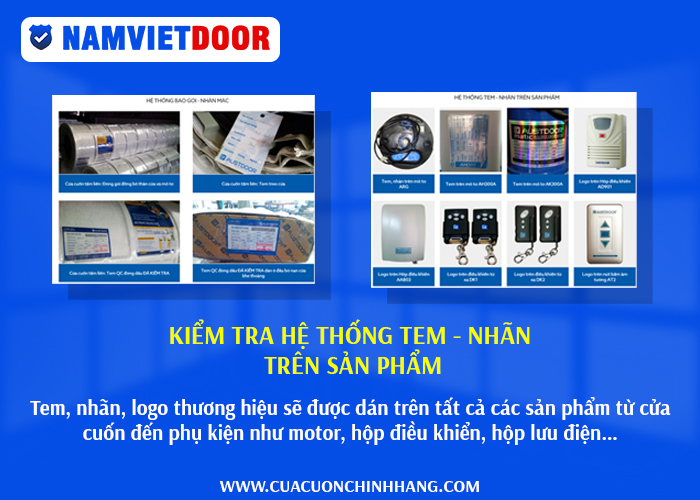 Kiểm tra hệ thống tem - nh&atilde;n tr&ecirc;n sản phẩm