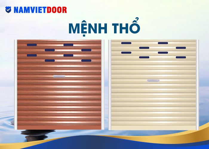 cửa cuốn hợp phong thủy gia chủ mệnh thổ 