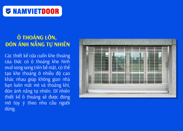 Ô thoáng lớn, đón ánh nắng tự nhiên