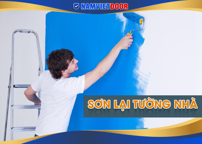 sơn lại tường nh&agrave; gi&uacute;p nh&agrave; mới hơn