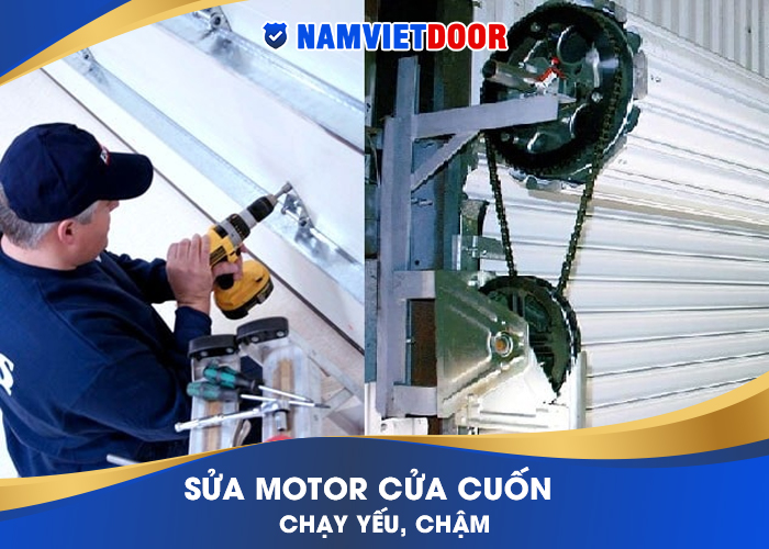 Sửa motor cửa cuốn bị yếu, chậm kh&ocirc;ng qu&aacute; phức tạp