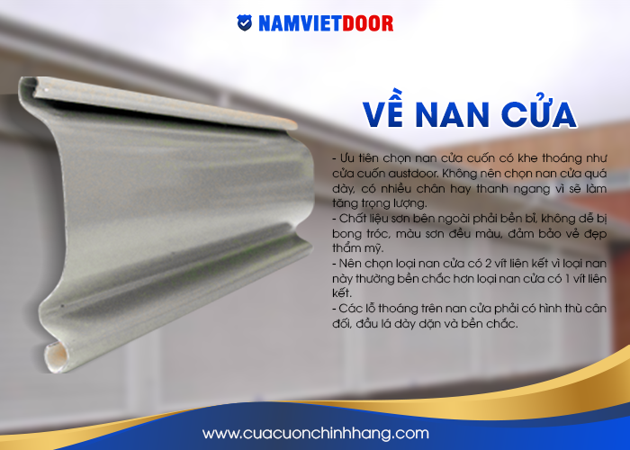 nan cửa cuốn c&oacute; khe tho&aacute;ng như cửa cuốn austdoor