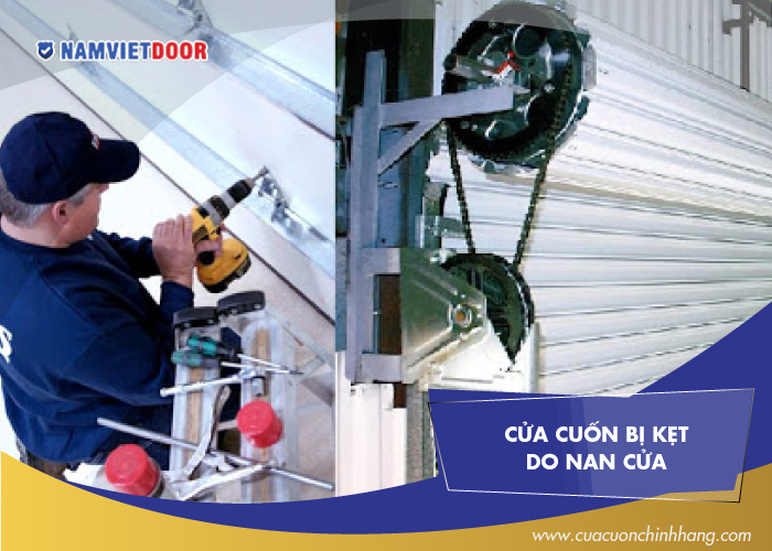 sửa cửa cuốn bị kẹt