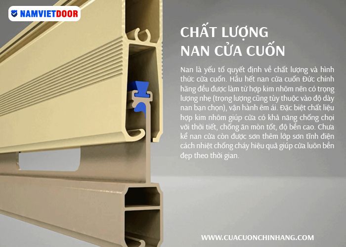 chất lượng nan cửa cuốn tốt
