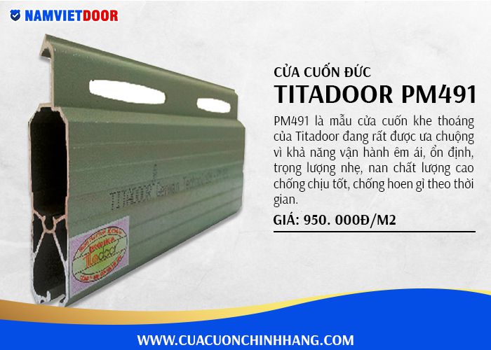 cửa cuốn đức titadoor pm 491