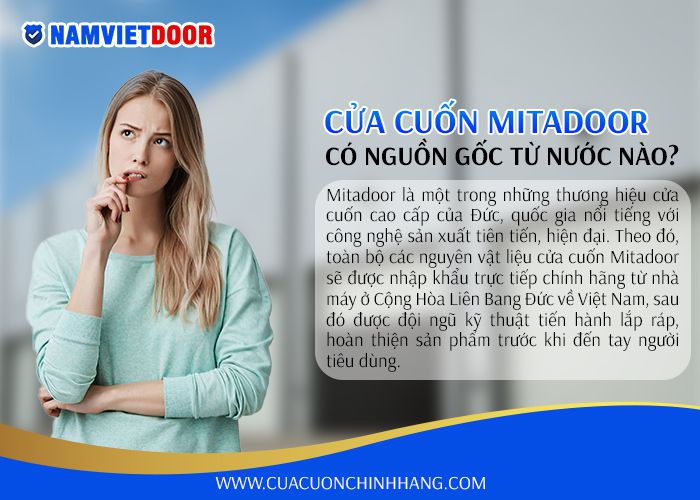 cửa cuốn mitadoor c&oacute; nguồn gốc từ nước n&agrave;o