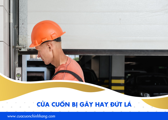 cửa cuốn kh&ocirc;ng k&eacute;o xuống được