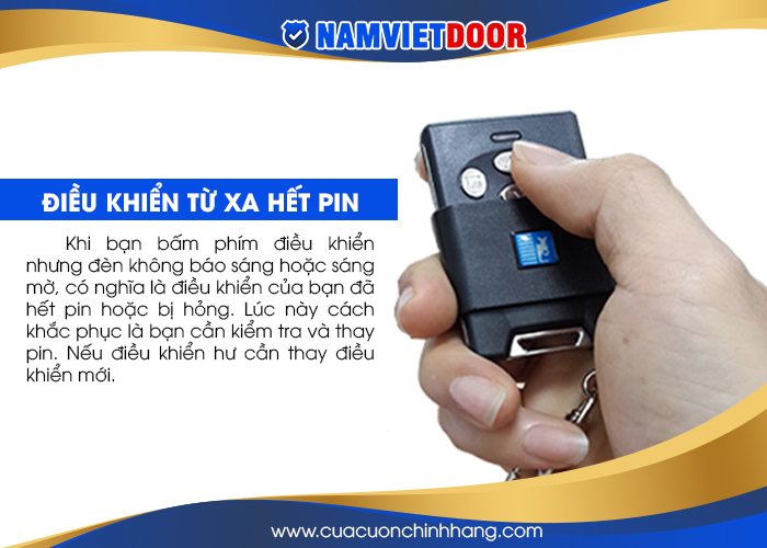 Điều khiển từ xa hết pin, hỏng