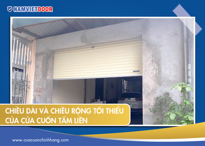 k&iacute;ch thước cửa cuốn gara &ocirc; t&ocirc; 