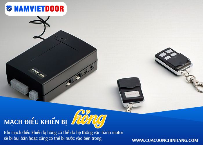 mạch điều khiển motor cửa cuốn bị hỏng