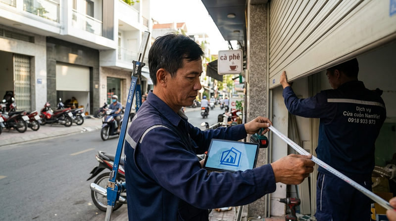 Dịch vụ lắp cửa cuốn trọn g&oacute;i gi&aacute; tốt TPHCM trong ng&agrave;y: Nhanh ch&oacute;ng & Chuy&ecirc;n nghiệp