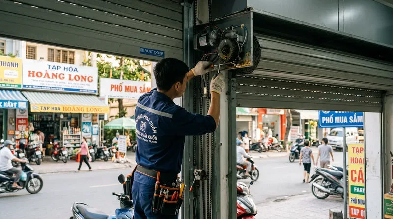 Dịch Vụ Lắp &Dstrok;ặt & Sửa Cửa Cuốn Phường Ph&uacute; Thạnh Chuy&ecirc;n Nghiệp