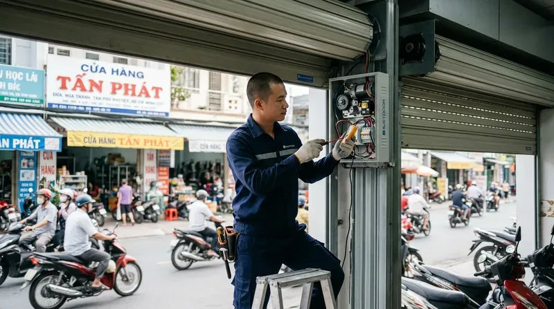 Dịch vụ lắp đặt và sửa cửa cuốn phường Hòa Thạnh chuyên nghiệp