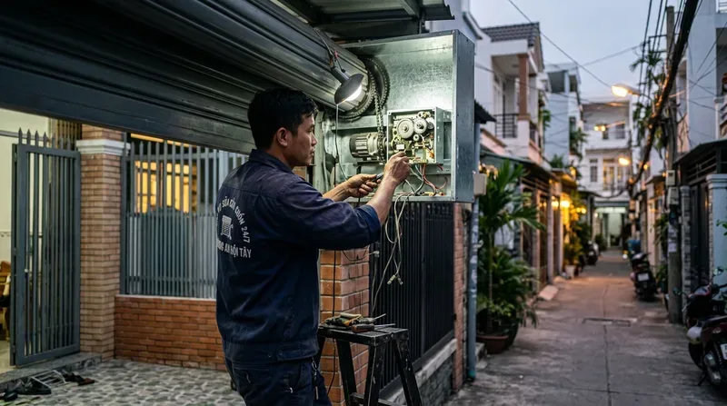 Dịch vụ sửa cửa cuốn phường An Hội T&acirc;y chuy&ecirc;n nghiệp, phục vụ 24/7