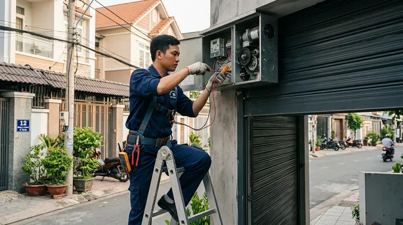 Dịch vụ sửa cửa cuốn phường An Kh&aacute;nh uy t&iacute;n, phục vụ 24/7