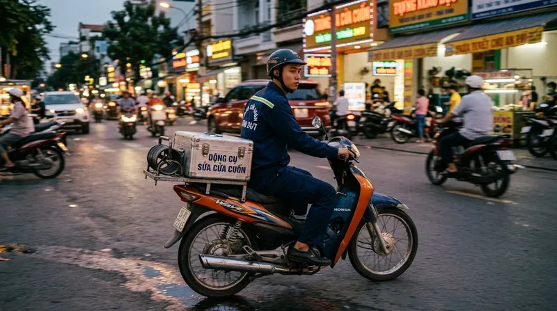 Dịch vụ sửa cửa cuốn phường An Ph&uacute; cấp tốc 24/7