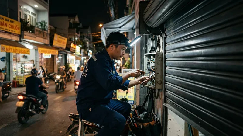 Dịch vụ sửa cửa cuốn phường Bình An 24/7 uy tín, gọi là có
