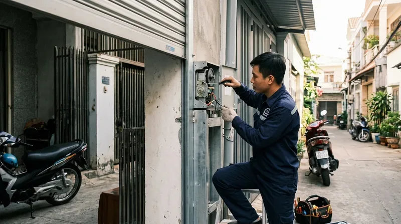 Dịch vụ sửa cửa cuốn phường C&aacute;t L&aacute;i uy t&iacute;n, phục vụ 24/24