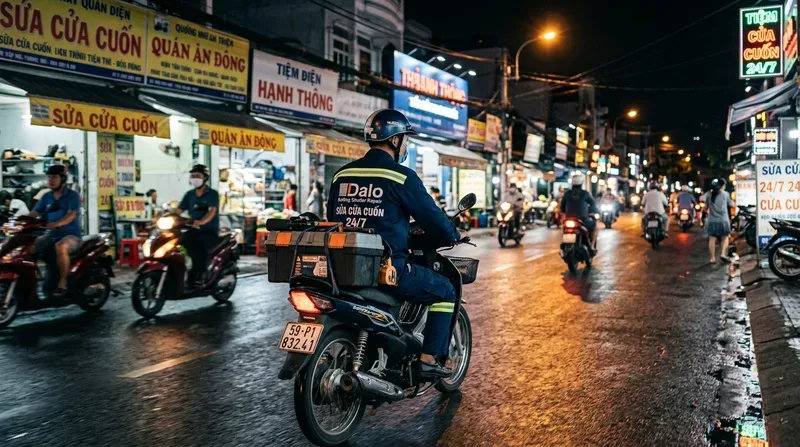 Dịch vụ sửa cửa cuốn phường Hạnh Th&ocirc;ng cấp tốc 24/7