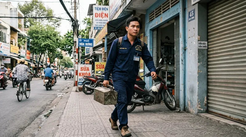 Dịch vụ sửa cửa cuốn phường Hòa Hưng cấp tốc, uy tín 24/7