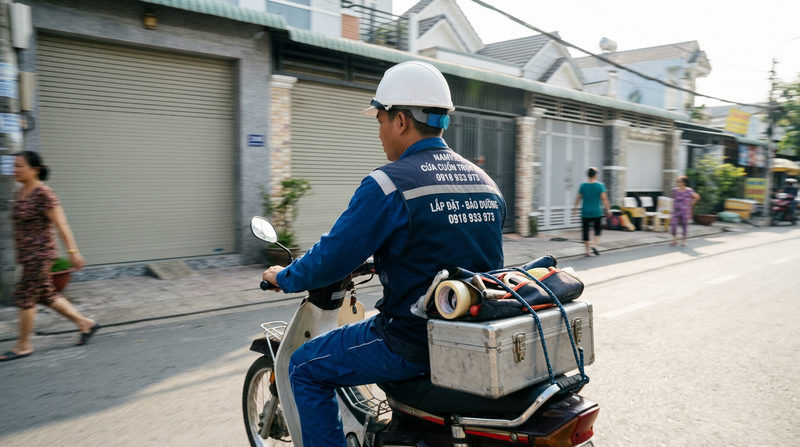 Dịch vụ sửa cửa cuốn phường Long Phước uy tín, có mặt cấp tốc