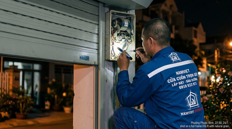 Dịch vụ sửa cửa cuốn phường Phước Bình uy tín, gọi là có mặt