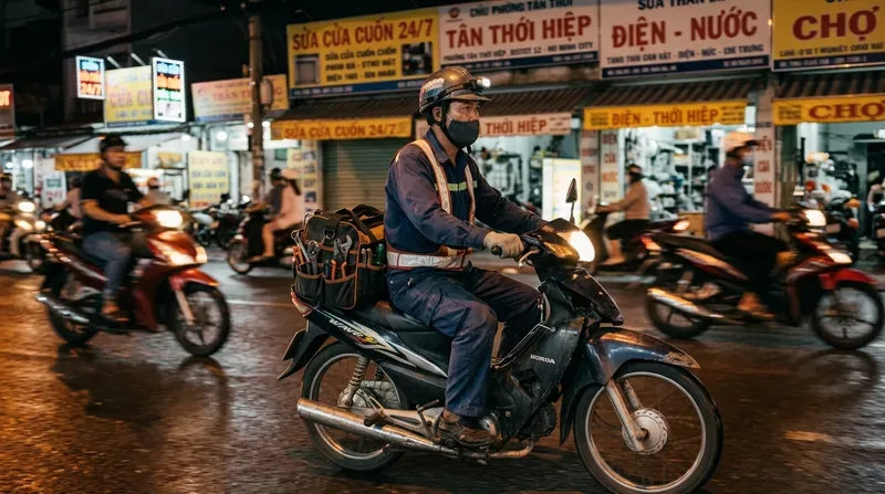 Dịch vụ sửa cửa cuốn phường T&acirc;n Thới Hiệp cấp tốc 24/7