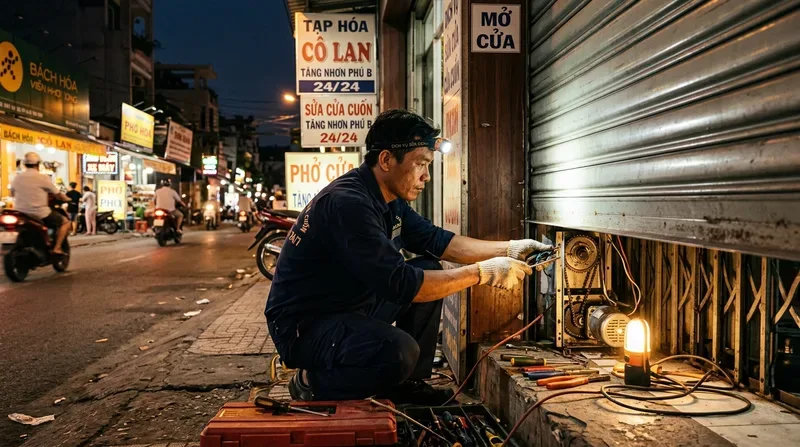 Dịch Vụ Sửa Cửa Cuốn Phường T&abreve;ng Nhơn Ph&uacute; B Cấp Tốc 24/24