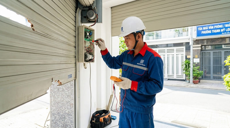 Dịch vụ sửa cửa cuốn phường Thạnh Mỹ Lợi cấp tốc 24/24