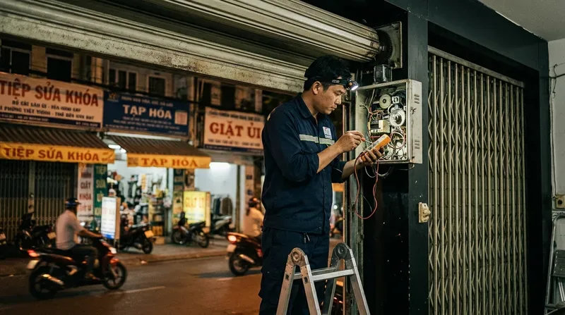 Dịch vụ sửa cửa cuốn phường Vườn L&agrave;i uy t&iacute;n, phục vụ 24/7