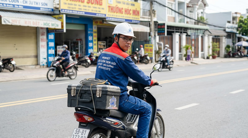 Dịch vụ sửa cửa cuốn x&atilde; B&agrave; &Dstrok;iểm 24/7 - C&oacute; mặt cấp tốc