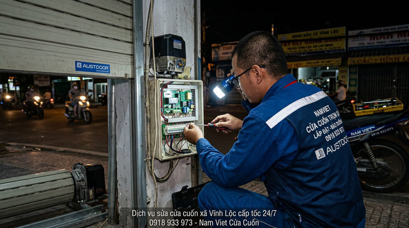Dịch vụ sửa cửa cuốn x&atilde; V&itilde;nh Lộc cấp tốc 24/7 (V&itilde;nh Lộc A & B)