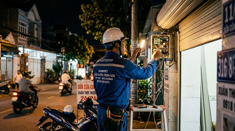 Dịch vụ sửa cửa cuốn x&atilde; Xu&acirc;n Thới Thượng 24/24 uy t&iacute;n