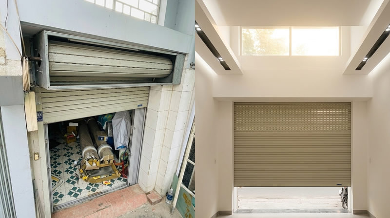 L&agrave;m sao &dstrok;ể che giấu phần l&ocirc; cửa cuốn gi&uacute;p trần nh&agrave; tr&ocirc;ng cao v&agrave; tho&aacute;ng hơn?