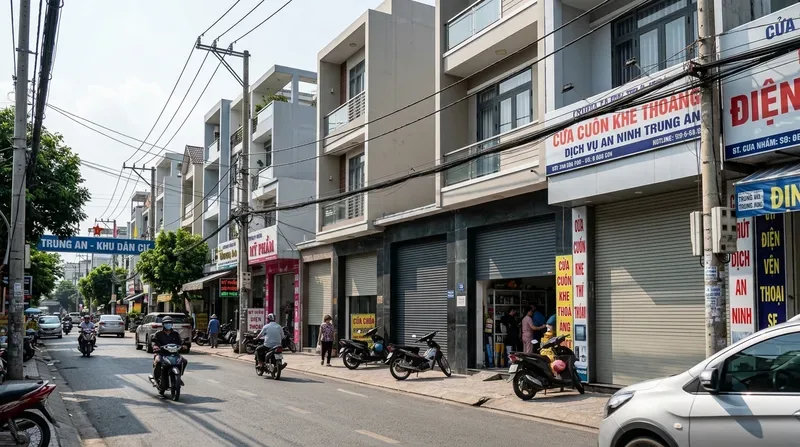 Nhu cầu lắp đặt và sử dụng cửa cuốn phường Trung An