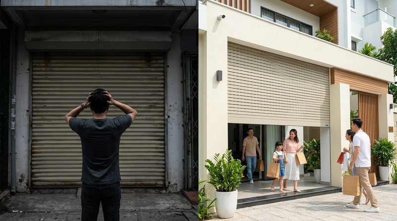 Nỗi &Aacute;m Ảnh Của Chủ Nh&agrave; Phố & Giải Ph&aacute;p Từ Cửa Cuốn Austdoor
