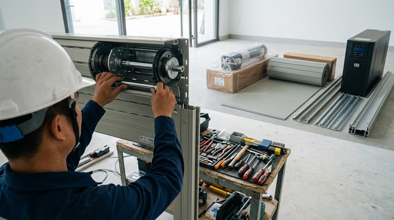 Thi C&ocirc;ng Cửa Cuốn Trọn G&oacute;i | Full Vật Tư + Motor + Lắp &Dstrok;ặt