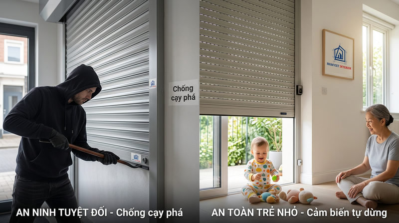 Tổng quan: Cửa cuốn hiện &dstrok;ại c&oacute; thực sự an to&agrave;n?
