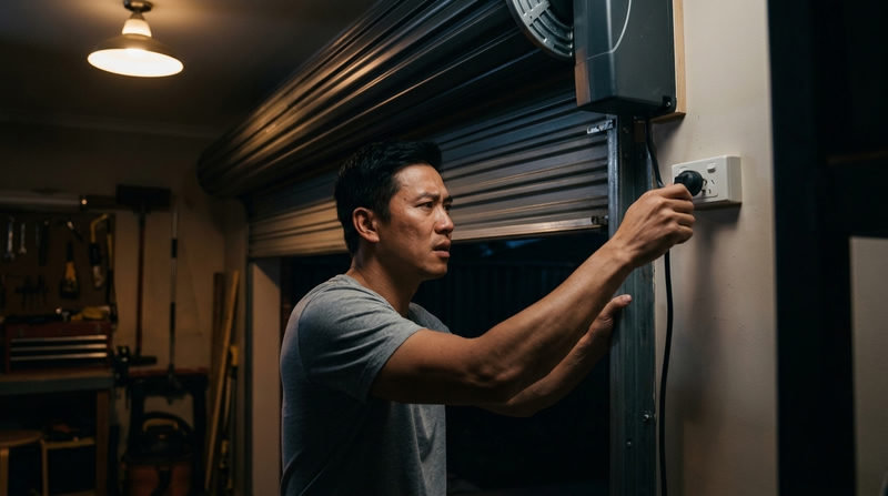 Xử lý khẩn cấp khi cửa cuốn bị kẹt không đóng được