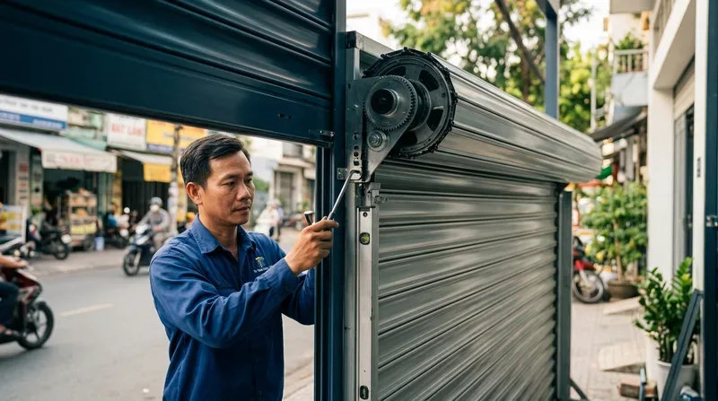Bảng b&aacute;o gi&aacute; cửa cuốn 2026 T&acirc;n Ph&uacute;: Lắp &dstrok;ặt & Sửa chữa chi tiết