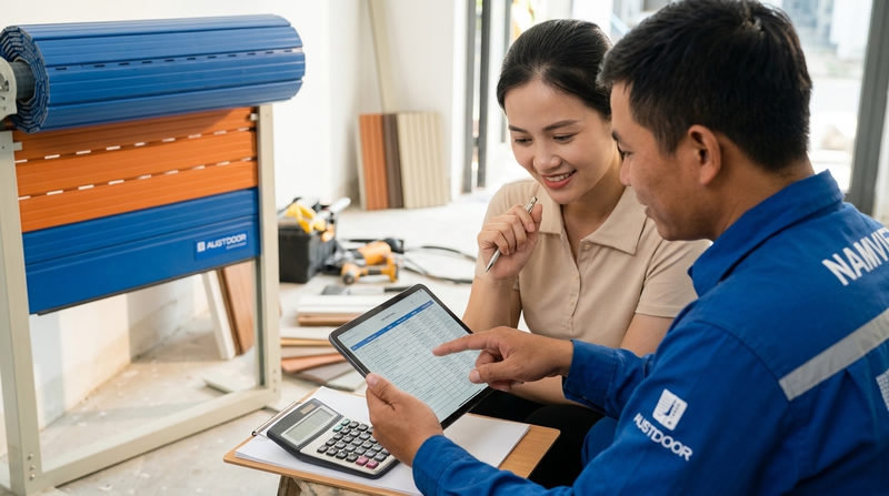Bảng báo giá cửa cuốn Austdoor 2026: Minh bạch, cam kết không phát sinh