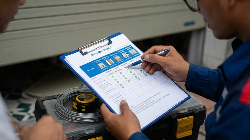 Bảng B&aacute;o Gi&aacute; Cửa Cuốn Austdoor TPHCM 2026 (Minh Bạch, Kh&ocirc;ng Phụ Ph&iacute;)