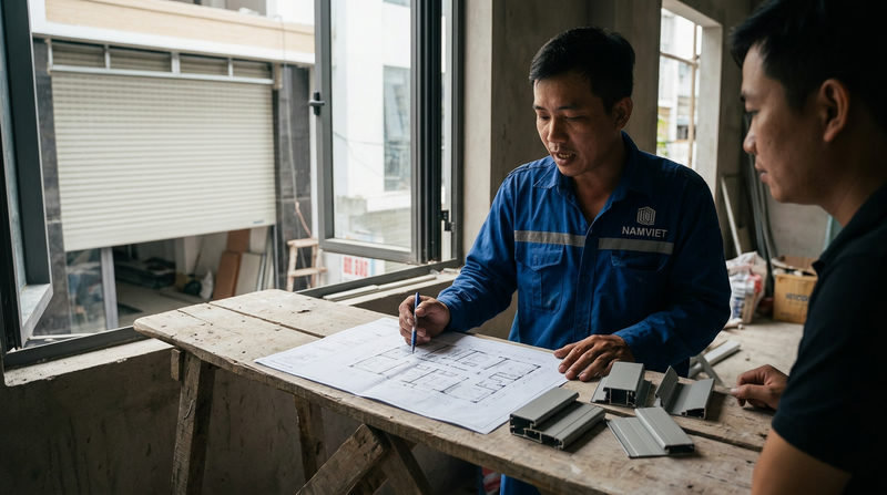 Bảng b&aacute;o gi&aacute; cửa cuốn khe tho&aacute;ng HCM cập nhật mới nhất 2026